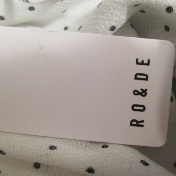 🔴 Ro & De Polka Dote One Shoulder Ruffled Top New with Tags CLEARANCE 🔴 - Picture 11 of 13